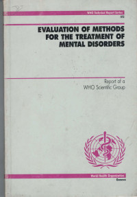 Image of Evaluation of Methods for the Treatment of Mental Disorders